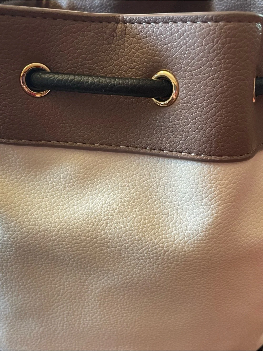 ANNE KLEIN Colorblock Bucket Bag Crossbody Shoulder Purse Drawstring Card Holder